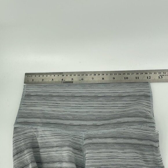 LULULEMON High Times PantCyber Stripe White Silver Fox sz 4 - Picture 8 of 10